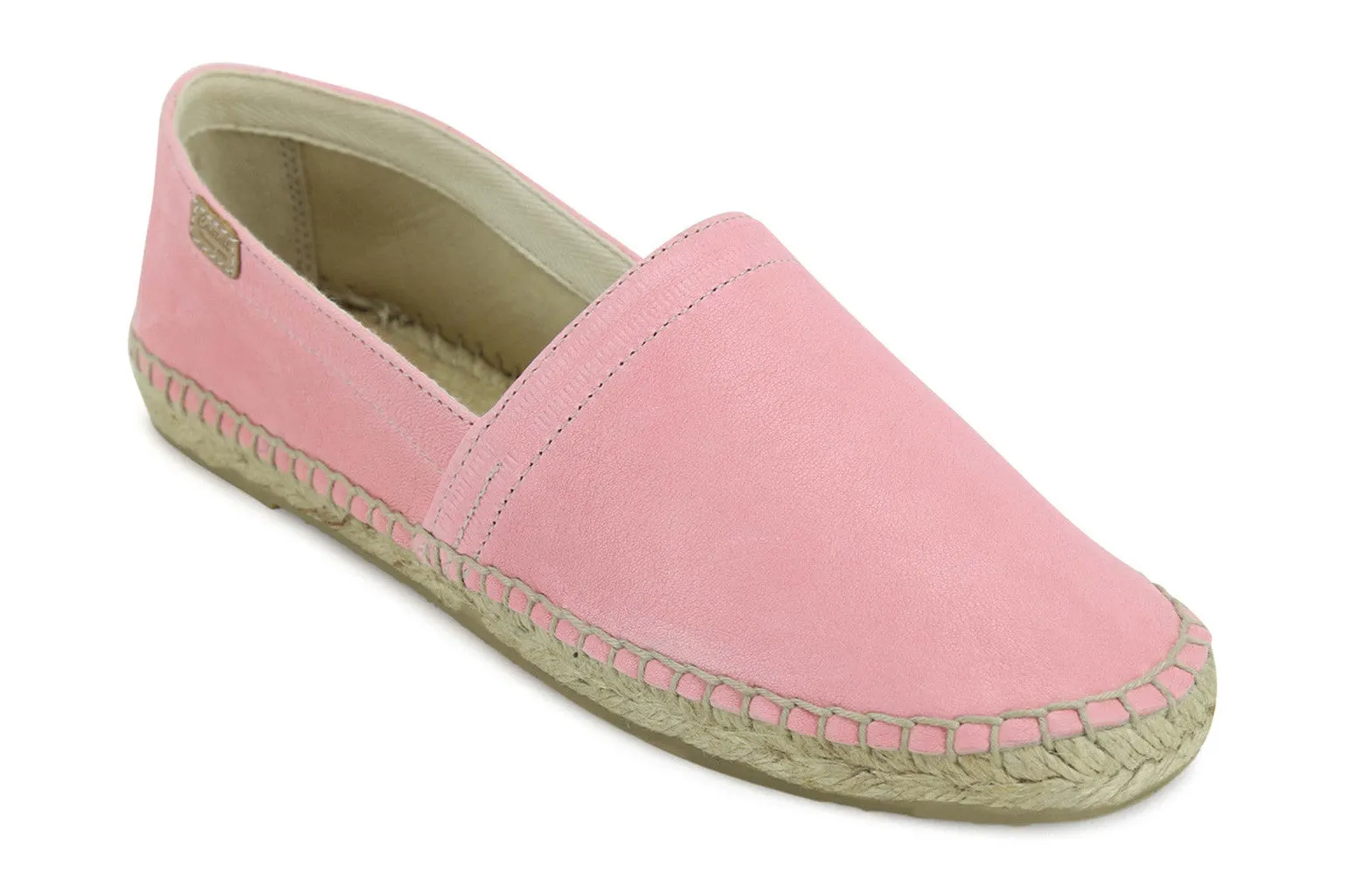 Castell Women's Orchid Pink Leather Espadrilles
